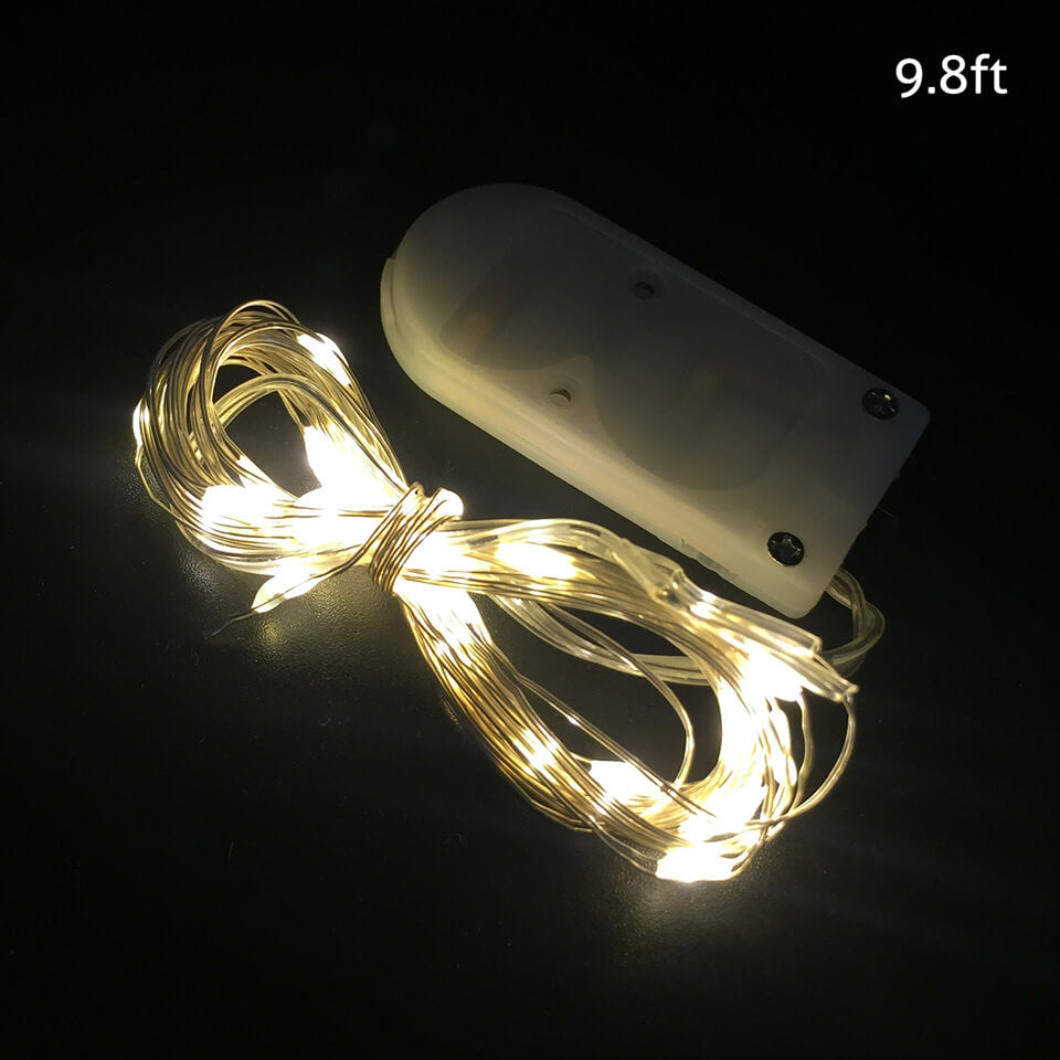 1/2/3M 10/20/30 Leds Christmas Lights String LED for Festival Wedding Birthday | Nicro Party
