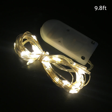 Image of 1/2/3M 10/20/30 Leds Christmas Lights String LED for Festival Wedding Birthday | Nicro Party