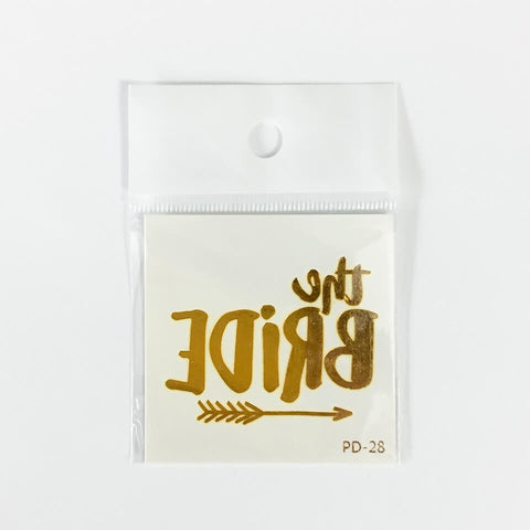 Image of Team Bride Tattoo Sticker | Nicro Party