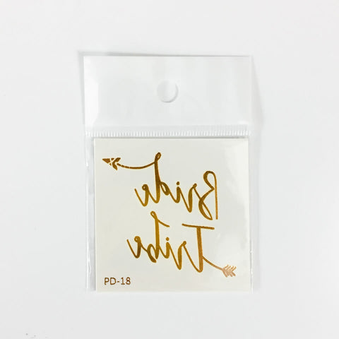 Image of Team Bride Tattoo Sticker | Nicro Party