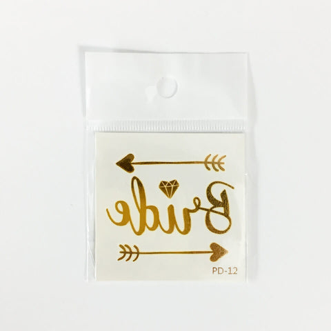 Image of Team Bride Tattoo Sticker | Nicro Party