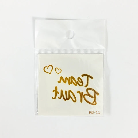 Image of Team Bride Tattoo Sticker | Nicro Party