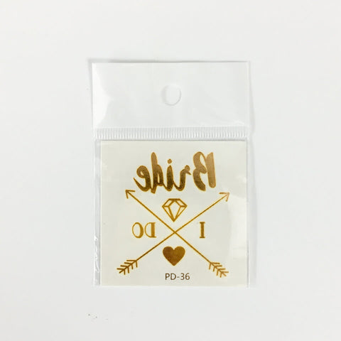 Image of Team Bride Tattoo Sticker | Nicro Party