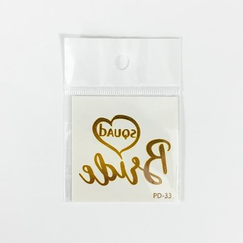 Image of Team Bride Tattoo Sticker | Nicro Party