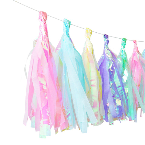 Image of Unicorn Party Paper Foil Tissue Tassel