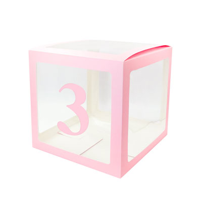 Image of Alphabet Number Transparent Packing Name  DIY Letter Balloon Box