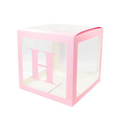 Image of Alphabet Number Transparent Packing Name  DIY Letter Balloon Box