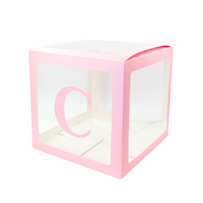 Image of Alphabet Number Transparent Packing Name  DIY Letter Balloon Box