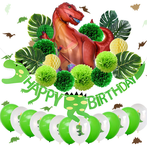 Image of Dinosaur Birthday Party Decoration Kit