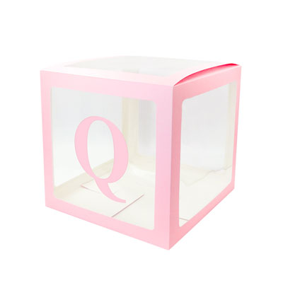 Image of Alphabet Number Transparent Packing Name  DIY Letter Balloon Box