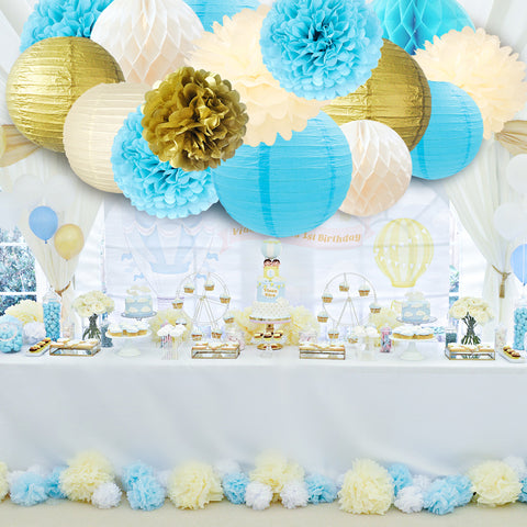 Image of Paper Flowers Lanterns Kit Rendering