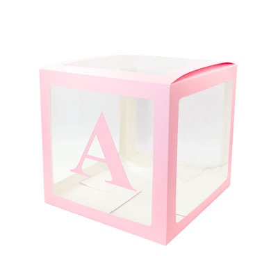 Image of Alphabet Number Transparent Packing Name  DIY Letter Balloon Box