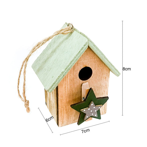 Image of Wood-House-XMAS-Tree-Pendants