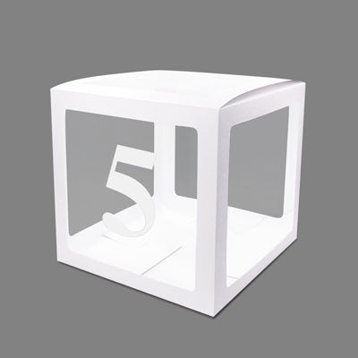 Alphabet Number Transparent Packing Name  DIY Letter Balloon Box