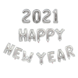 HELLO 2021  Happy New Year Balloon Kit