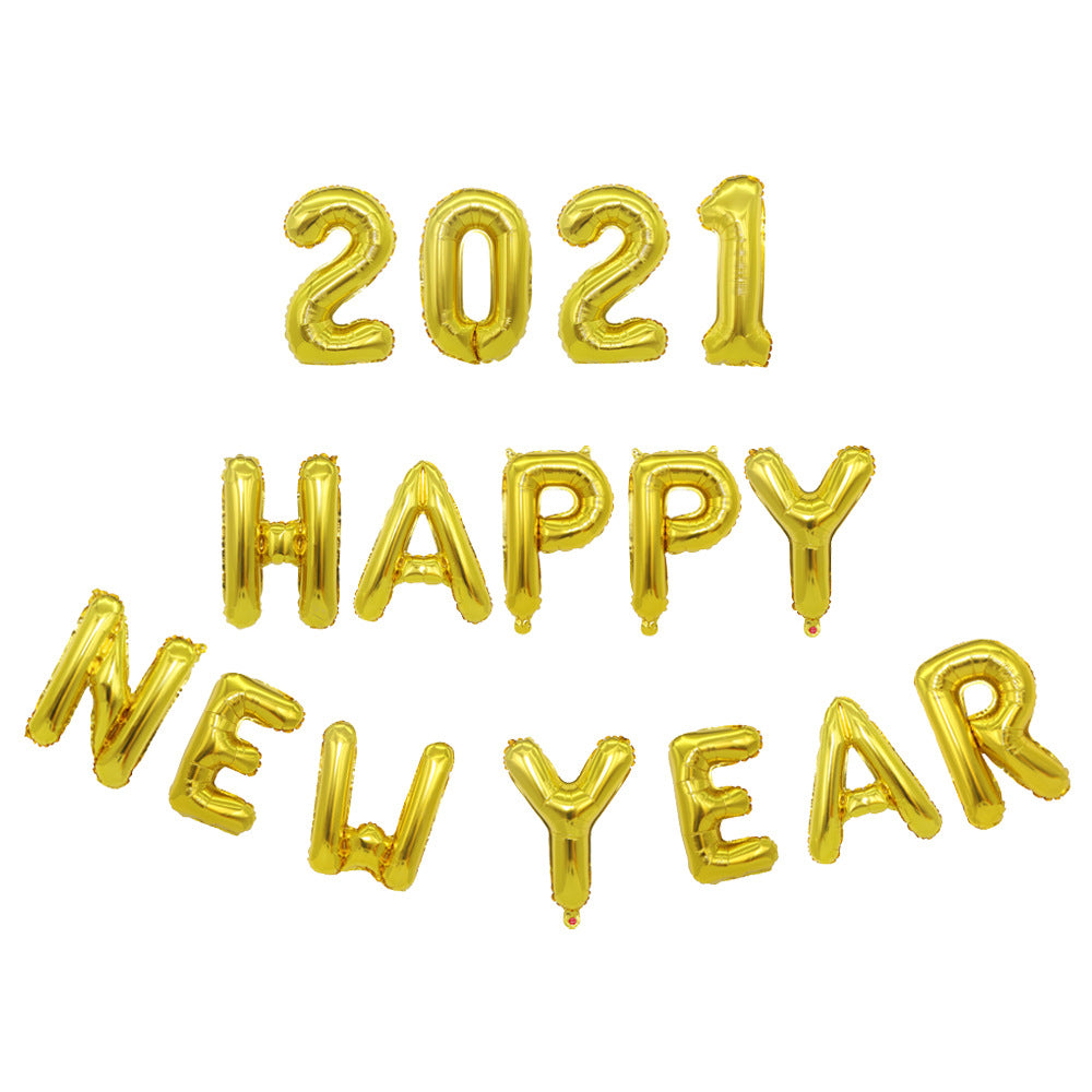 HELLO 2021  Happy New Year Balloon Kit