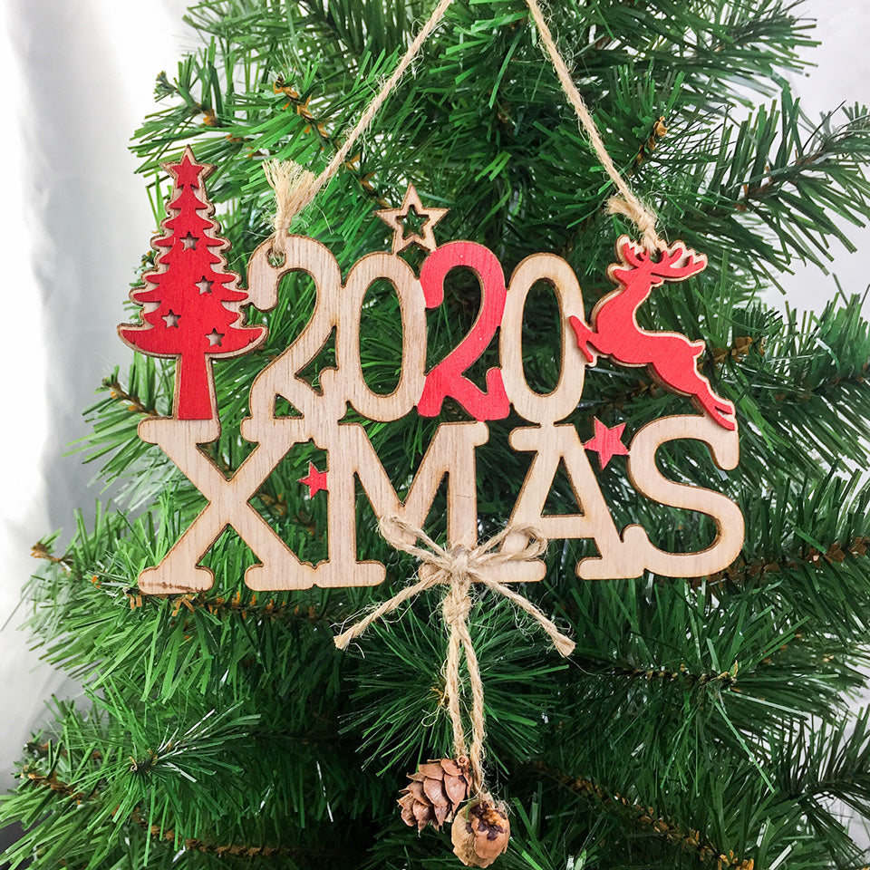 2020-XMAS-New-Year-Wooden-Ornaments