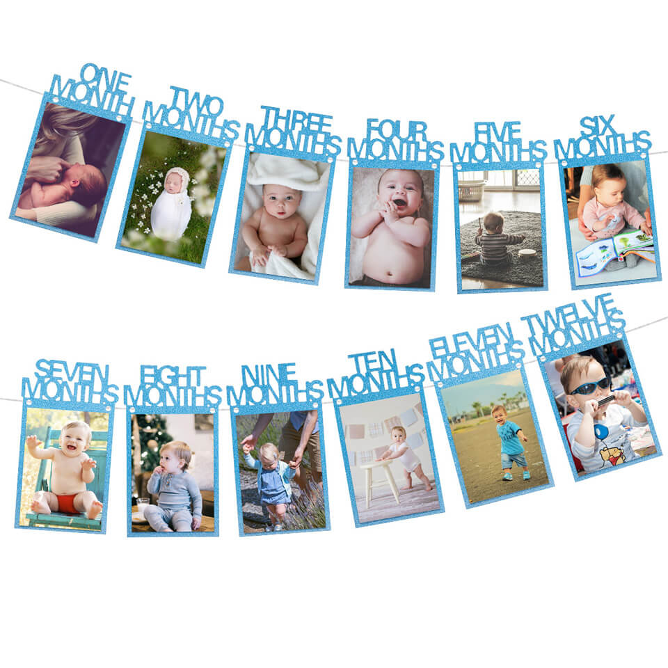 1st Birthday Photo Banner Garland | Nicro Party