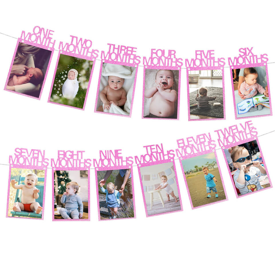1st Birthday Photo Banner Garland | Nicro Party