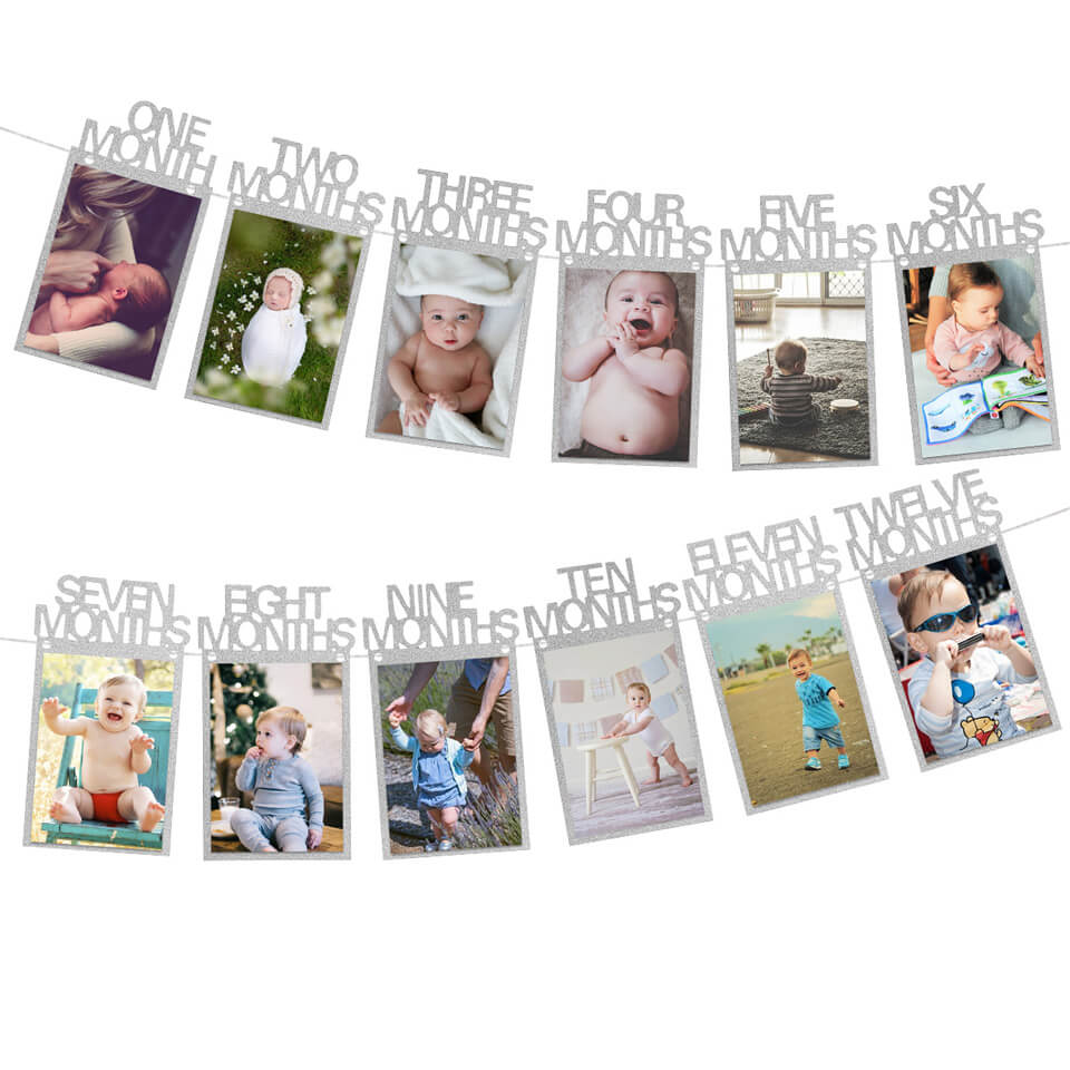 1st Birthday Photo Banner Garland | Nicro Party