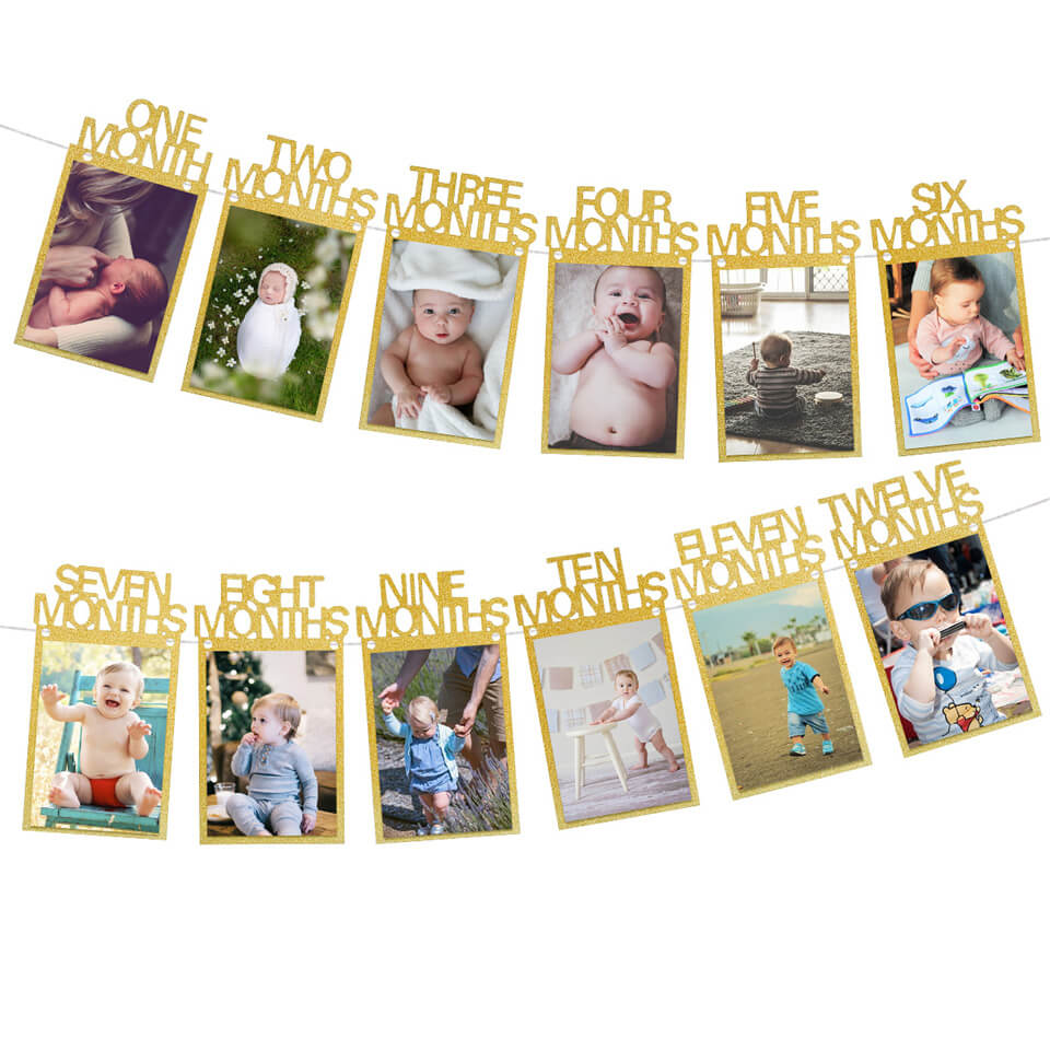 1st Birthday Photo Banner Garland | Nicro Party