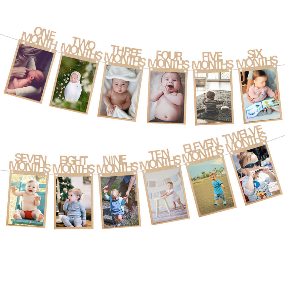 1st Birthday Photo Banner Garland | Nicro Party