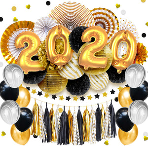 48 pcs/set 2020 New Year Gold Party Decorations | Nicro Party
