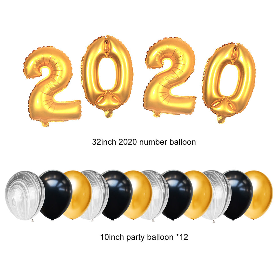48 pcs/set 2020 New Year Gold Party Decorations | Nicro Party