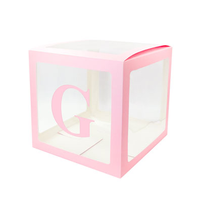 Image of Alphabet Number Transparent Packing Name  DIY Letter Balloon Box