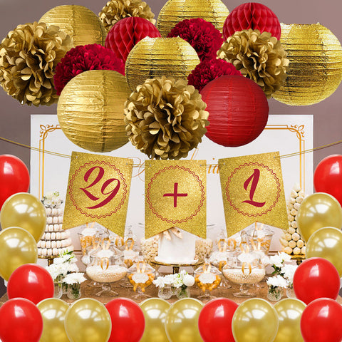 Image of 30th  Birthday Party Decoration Kit