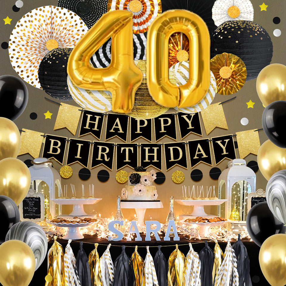 40th Birthday Party Decoration Kit