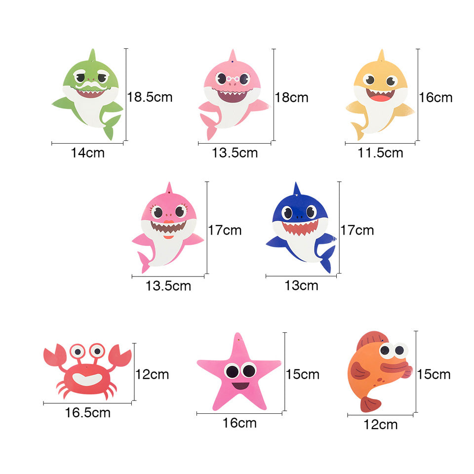 Shark Swirl Spiral Ornaments | Nicro Party