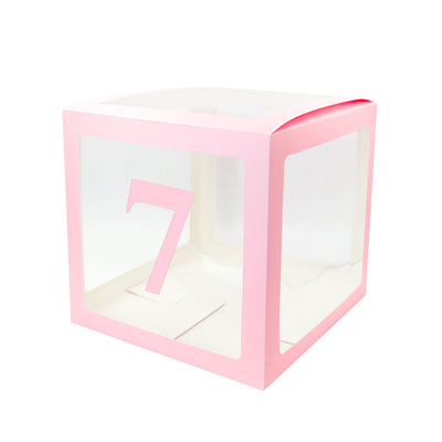 Alphabet Number Transparent Packing Name  DIY Letter Balloon Box
