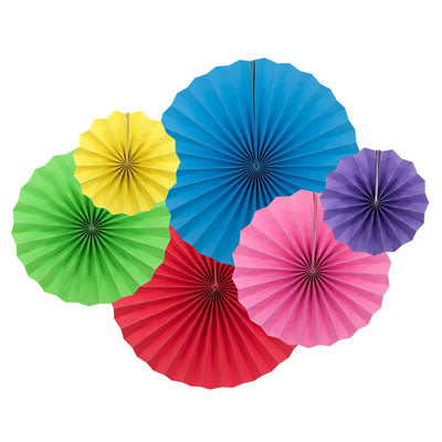 6 or 8 pcs/set Party Paper Fans   | Nicro Party