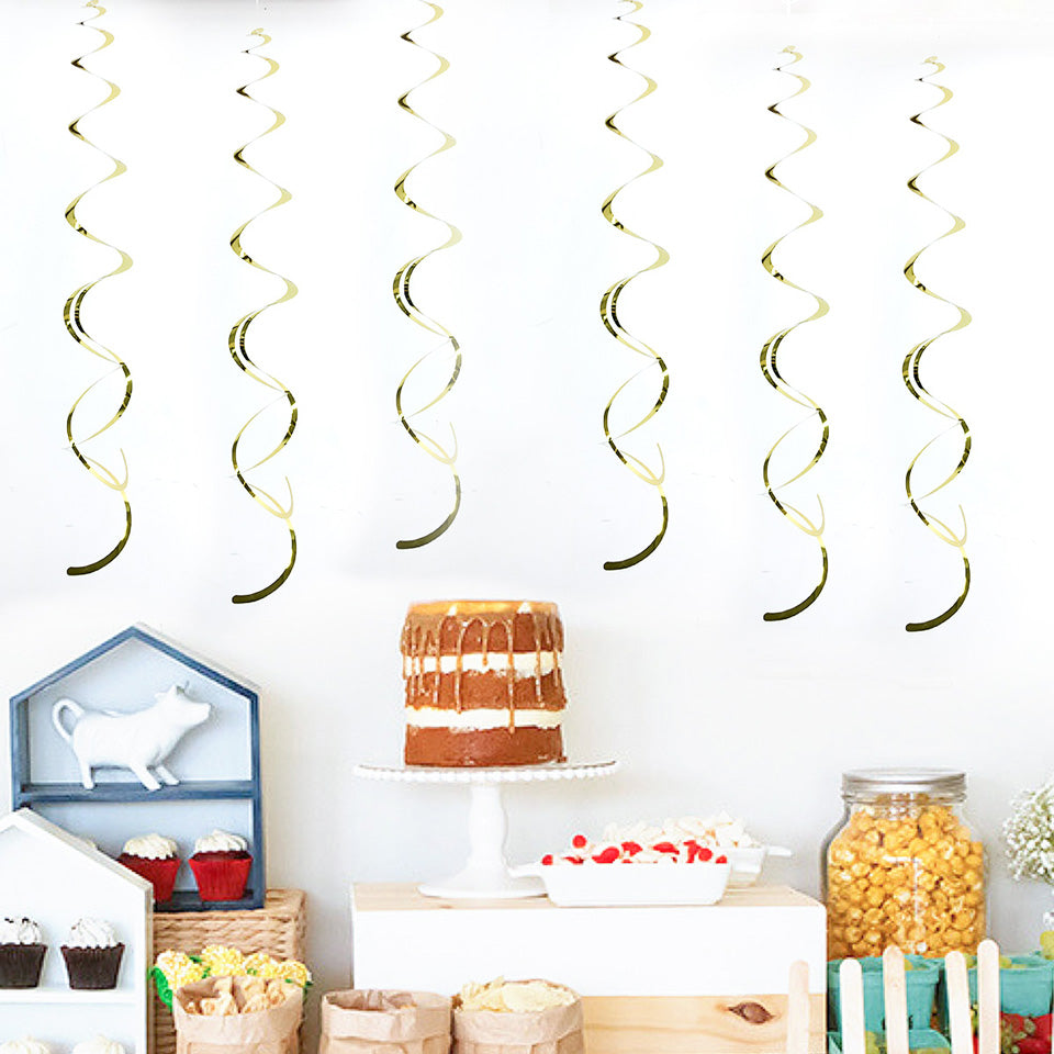 6 pcslot Spiral Tissue Tassel  Nicro Party