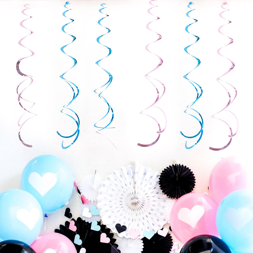 6 pcslot Spiral Tissue Tassel  Nicro Party