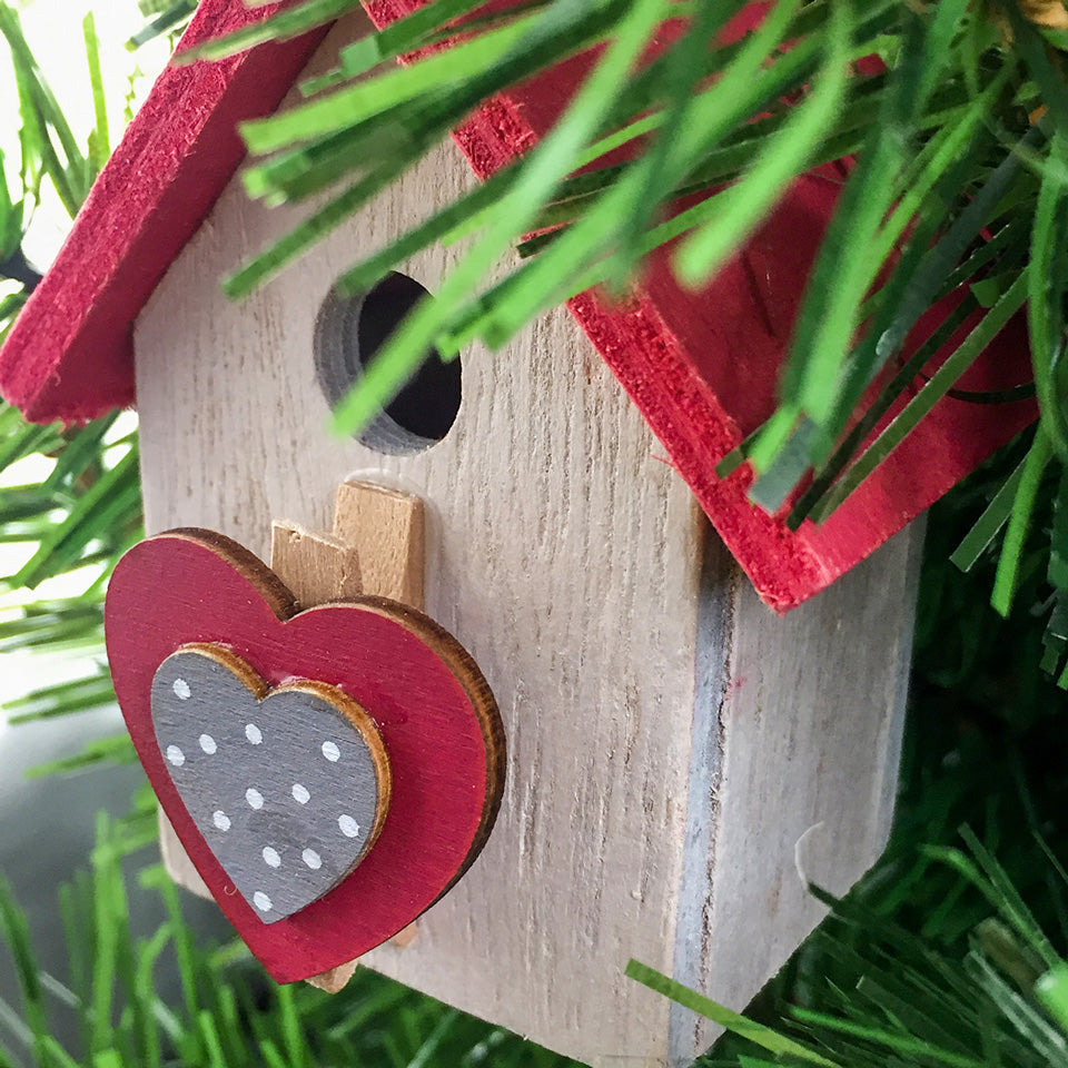 Wood-House-XMAS-Tree-Pendants