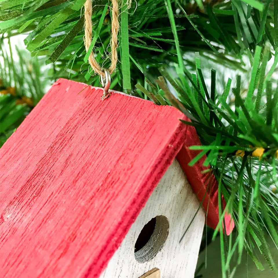 Wood-House-XMAS-Tree-Pendants