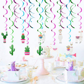 Alpaca Swirl Spiral Ornaments | Nicro Party