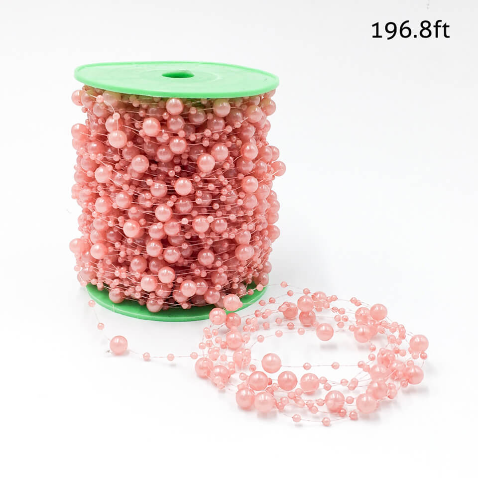 65 yard Artificial Pearls Beads Chain Garland | Nicro Party