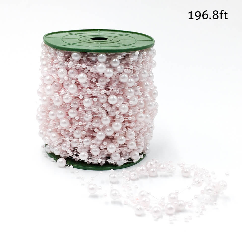 65 yard Artificial Pearls Beads Chain Garland | Nicro Party