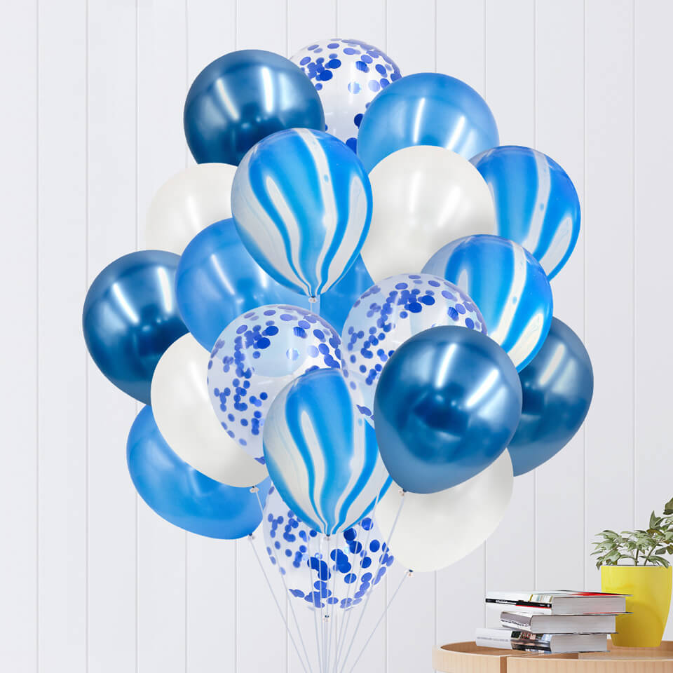 20 pcs/set Colorful Multi Air Latex Balloons Kit | Nicro Party 