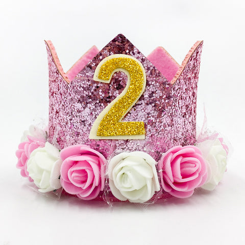 Image of Cute Pink 1st Girl Birthdy Hat | Nicro Party
