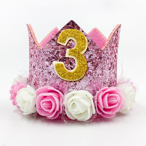 Image of Cute Pink 1st Girl Birthdy Hat | Nicro Party
