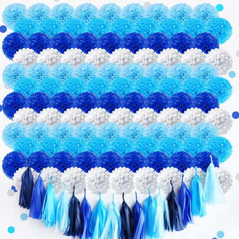 Image of Blue Gradient Party Decoration Kit