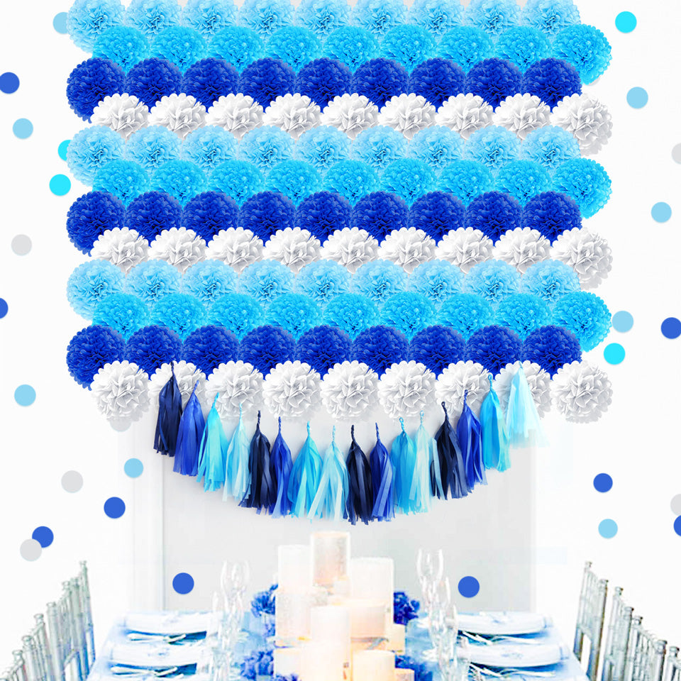 Blue Gradient Party Decoration Kit