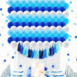 Blue Gradient Party Decoration Kit