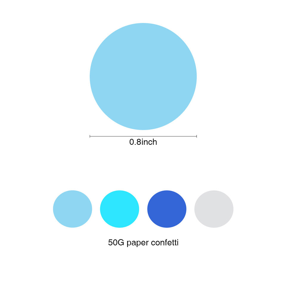Blue Gradient Party Decoration Kit