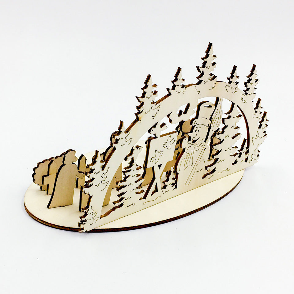  Christmas Creative Table Wood DIY Decoration | Nicro Party