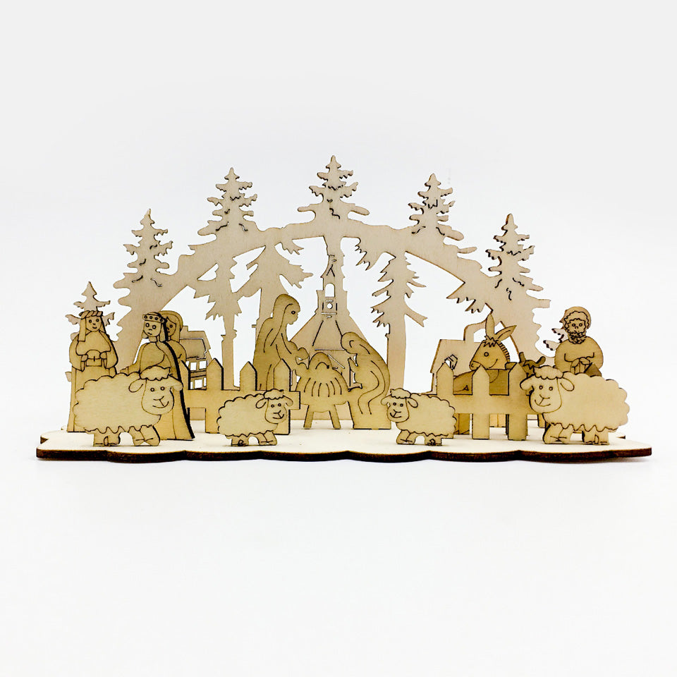  Christmas Creative Table Wood DIY Decoration | Nicro Party